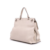 Medium Leather Bamboo Daily Satchel